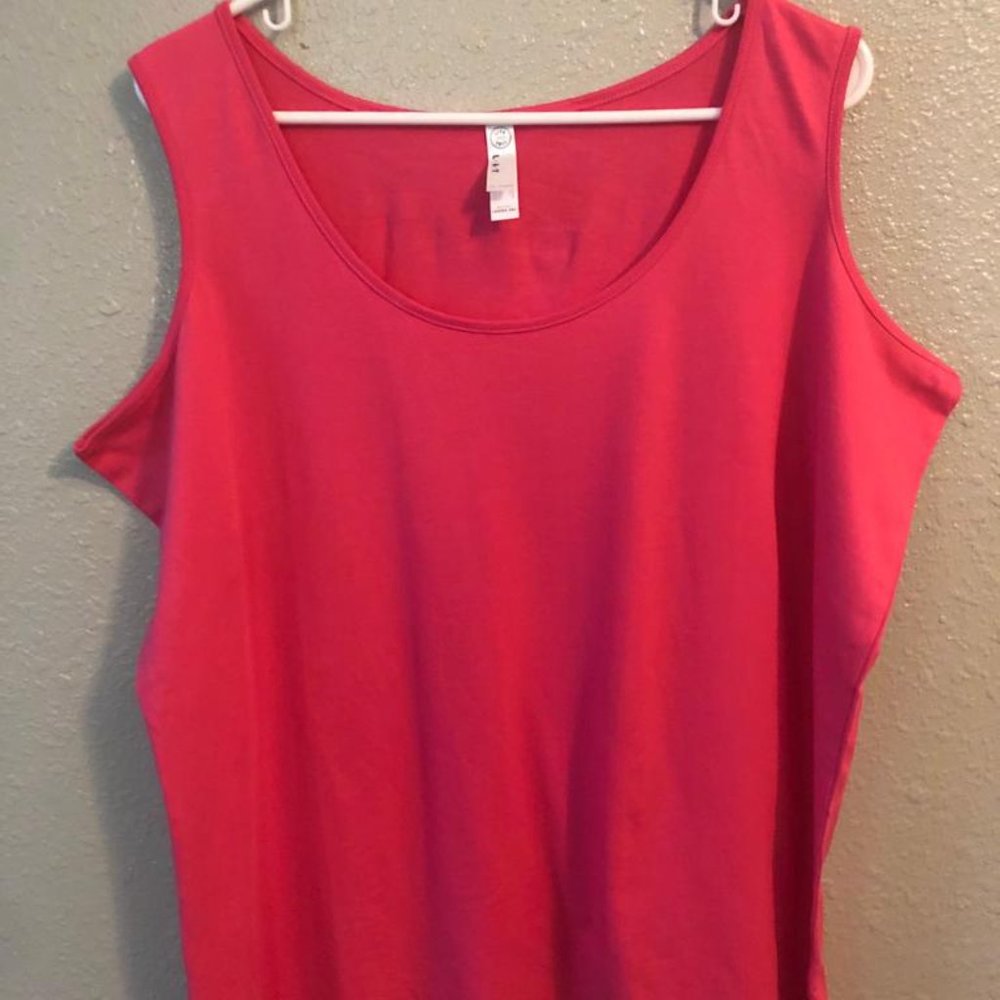 Hot Pink Muscle Tank Size 2XL